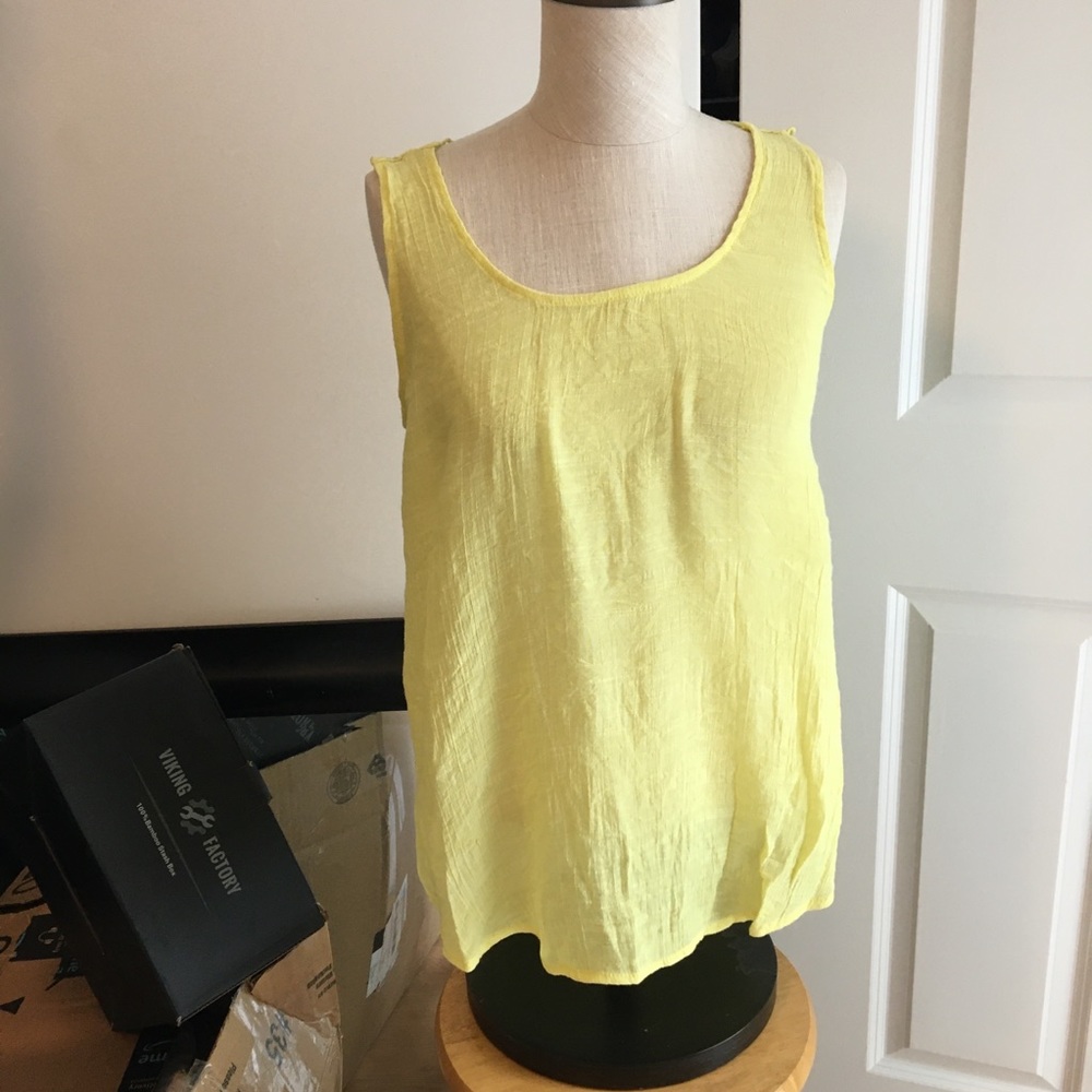 Yellow Charming Charlie tank top size s